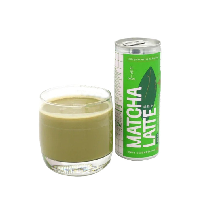 Напиток молочный чайный Матча Латте Okasi, 250 мл