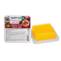 Желе фруктовое Маракуйя, фрукты и конняку Happy Farm, 105 гр