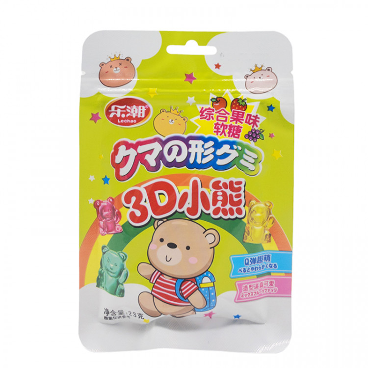 Конфеты жевательные Мишки 3D Lechao, 23 гр
