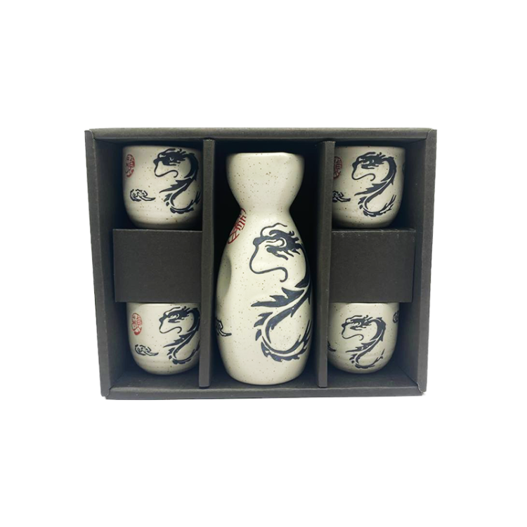 Керамический набор для саке DRAGON, 5 предметов