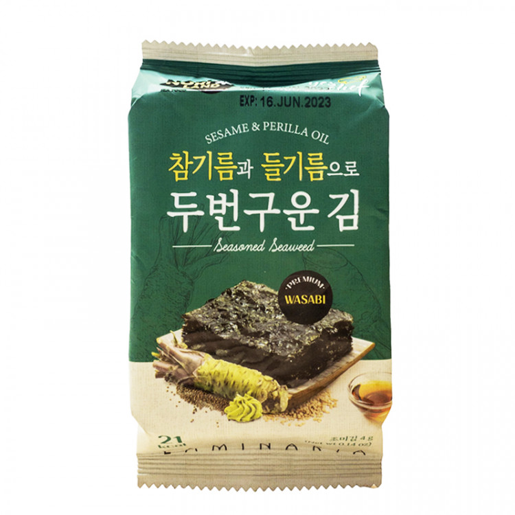 Морская капуста обжаренная со вкусом васаби Nori Land, 4 г