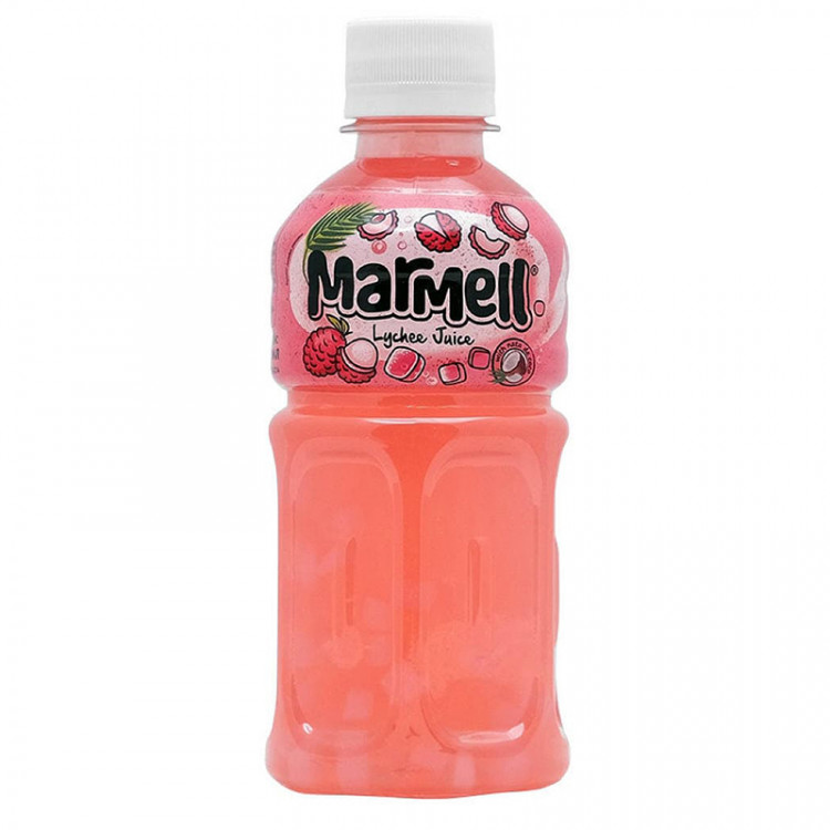 Напиток негазированный со вкусом личи и кокосовым желе Marmell, 320 мл