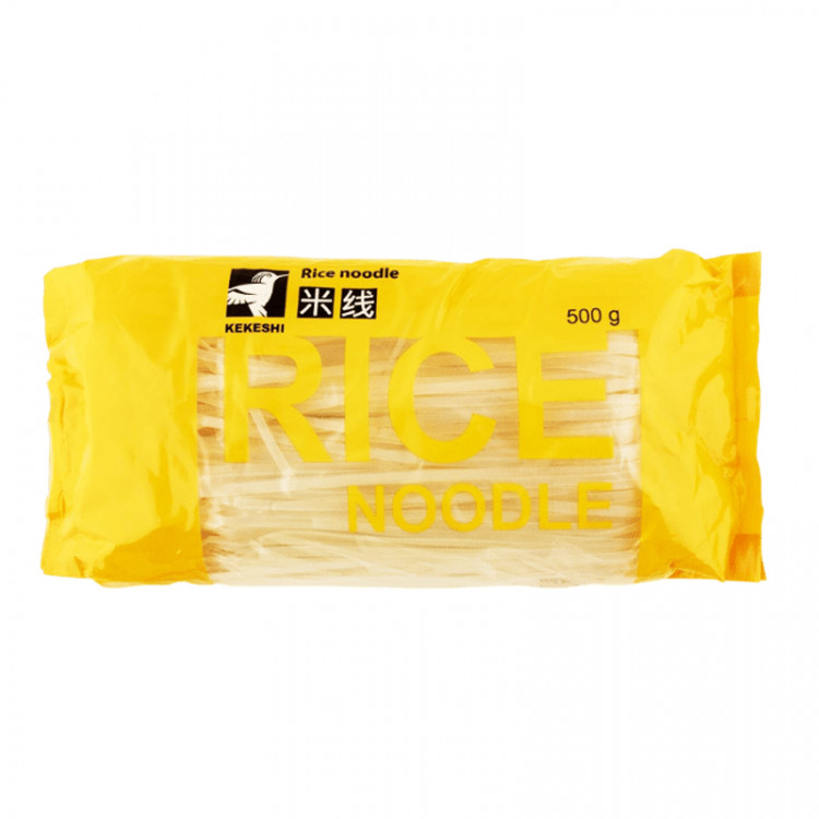 Лапша рисовая вьетнамская для Фо Бо и Вок 5 мм "Кекеши", 500 гр