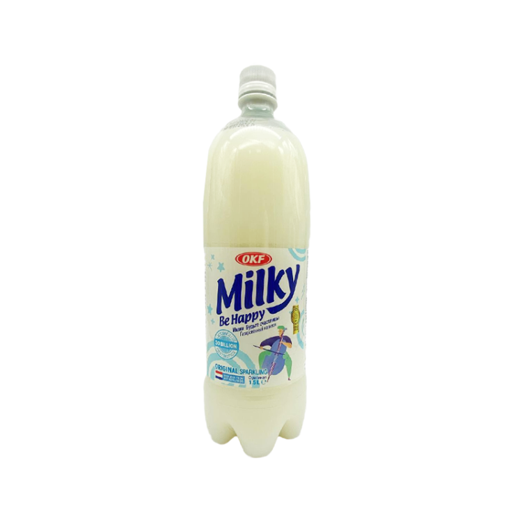 Напиток газированный безалкогольный Оригинал Milky be Happy OKF, Корея, 1500 мл