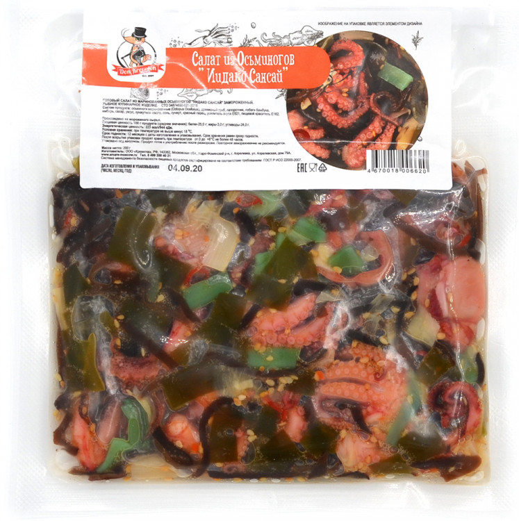 Салат из осьминогов Иидако Сансай Don Kreveton, 200 г