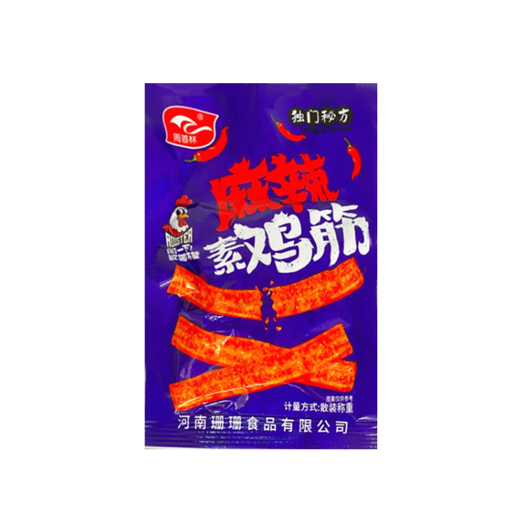 Снек соевый "Острые палочки со вкусом курицы" Zhoushoulin 25г.