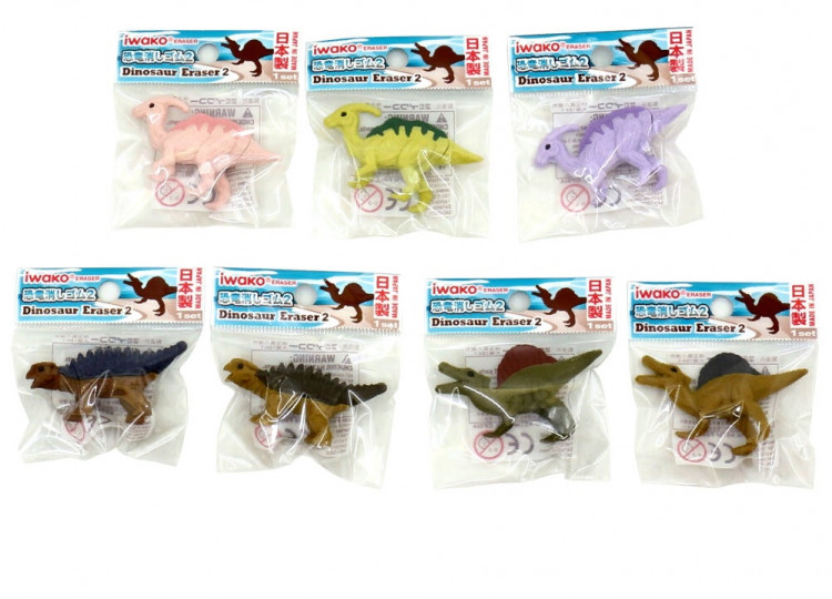 Стирательная резинка Динозавры, 1шт