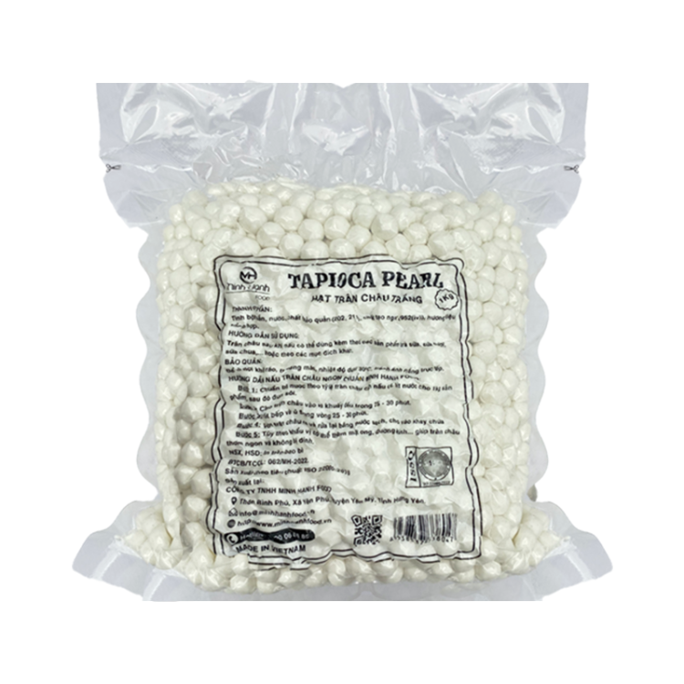 Крахмал белый из тапиоки (шарики большие), 1кг, MINH HANH FOOD