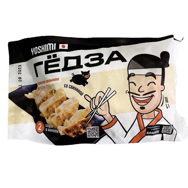 Японские пельмени гёдза со свининой с соусом YOSHIMI, 520 г