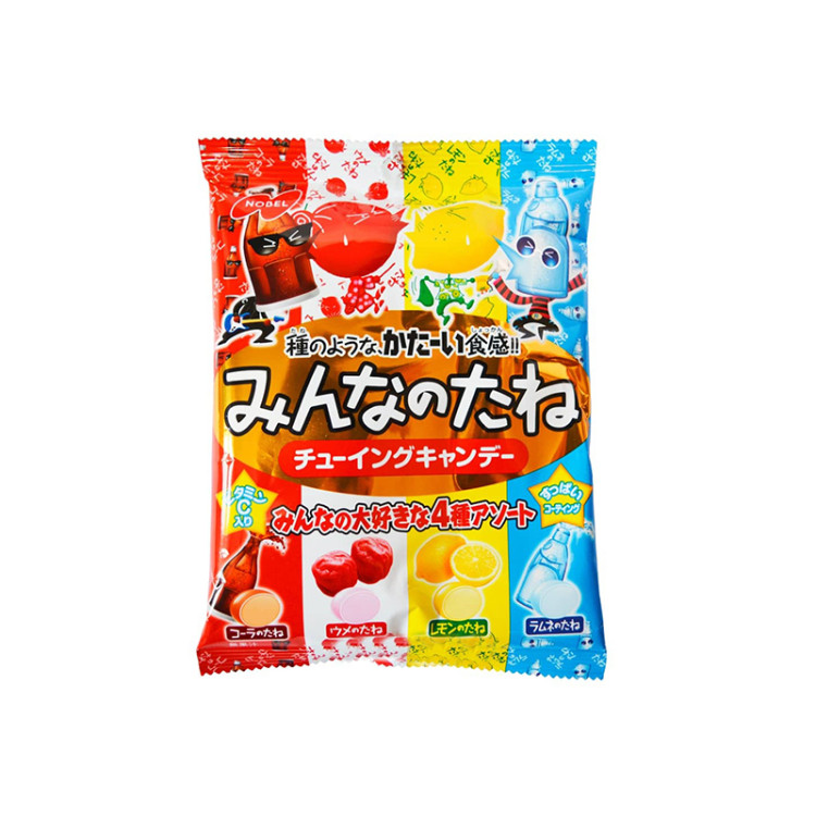 Жевательная конфета Nobel ассорти (кока-кола, яп.слива, лимон, содовая), 88 г