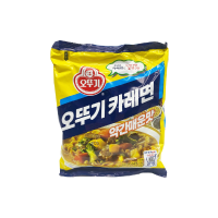 Лапша б/п Ottogi со вкусом карри (средне-острая), 130 г