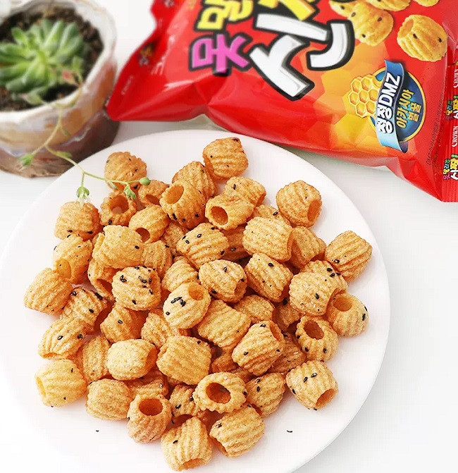 Чипсы со вкусом меда с семенами черного кунжута Crown, 120 гр