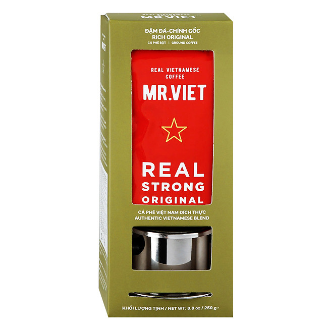 Кофе молотый Мистер Вьет с устройством для заваривания, 250 гр.