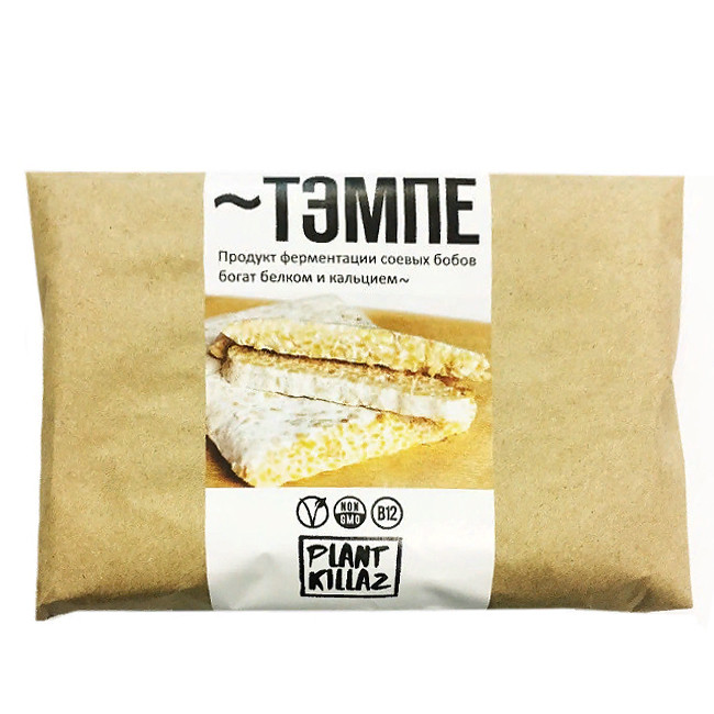 Тэмпе соевый "Plant Killaz", 200 гр ВЫВОД