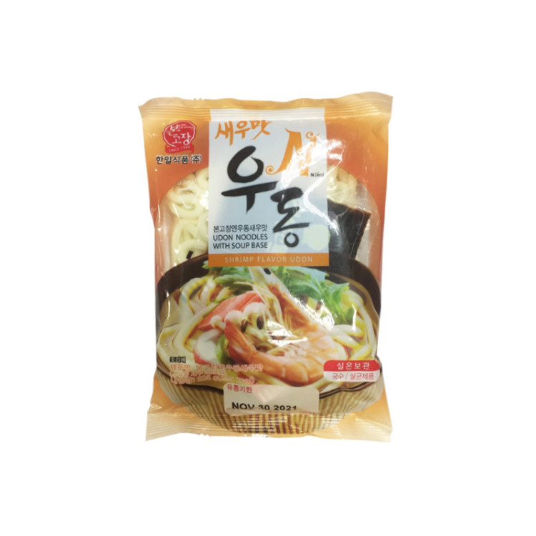 Лапша Удон со вкусом креветки Shrimp Flavor Fresh Udon, 225 гр