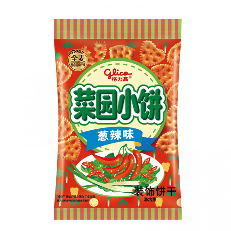 Печенье мини Крекеры со вкусом острого лука Glico, 50 г