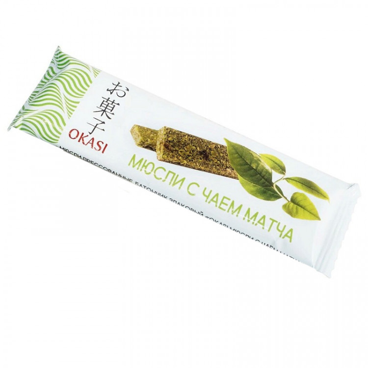 Батончик мюсли с чаем матча, 40 г