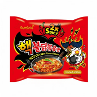 Лапша б\п Samyang курица острая 2х Spicy (брикет), 140 г