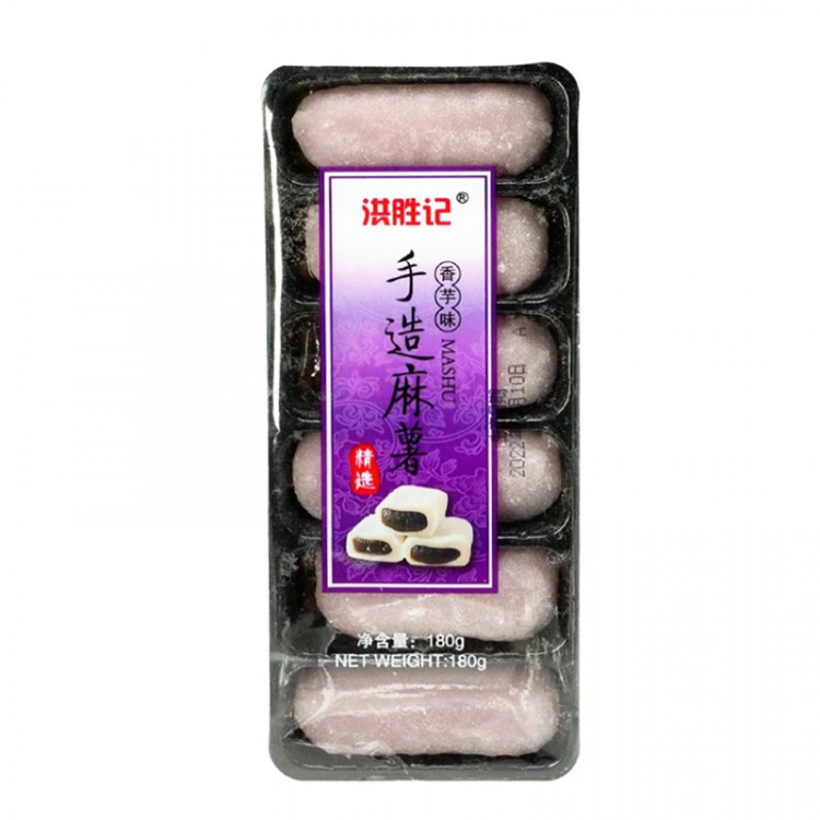 Моти со вкусом таро Hongshengji, 180 гр