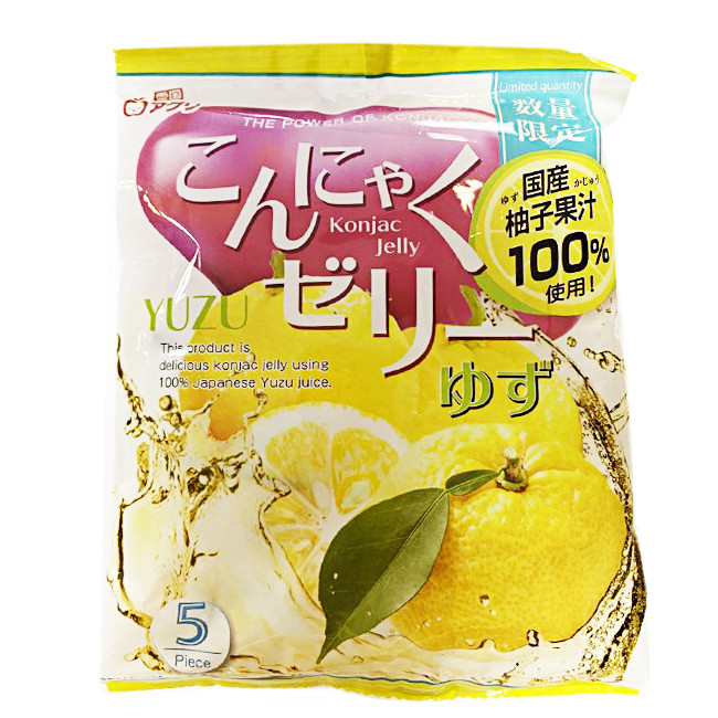 Желе из конняку со вкусом цитруса юзу, "Yukiguni Aguri", 96 гр