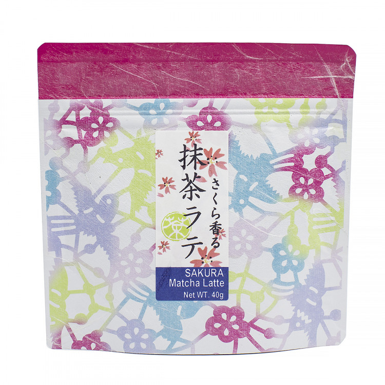 Чай зеленый Сакура матча латте Hamasa-En Япония, 40 гр