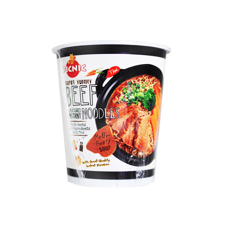 Лапша б\п Picnic со вкусом говядины, стакан 60 г
