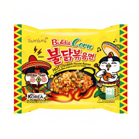 Лапша б\п Samyang с острой курицей Buldak Corn, 130 г