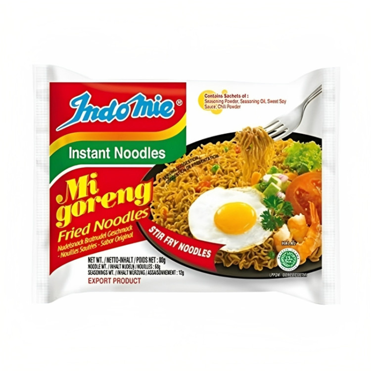 Лапша б/п Mi Goreng индонезийская жареная острая, м/у, 85 г