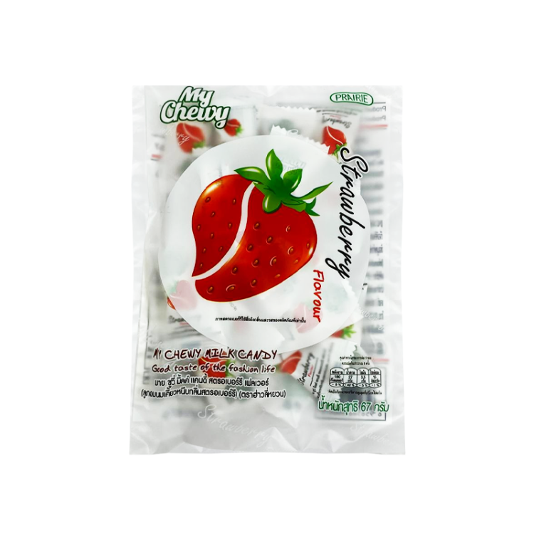Конфеты молочные Клубничные My Chewy, 67 г