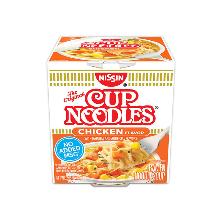 Лапша б\п Ниссин Кап Нудлс со вкусом курицы, 64 гр
