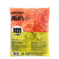 Имбирь маринованный розовый Asia Fest, 1 кг (нетто 1,5 кг)