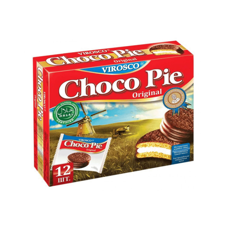 Печенье Choco Pie Оригинальное Вироско, 336 г.