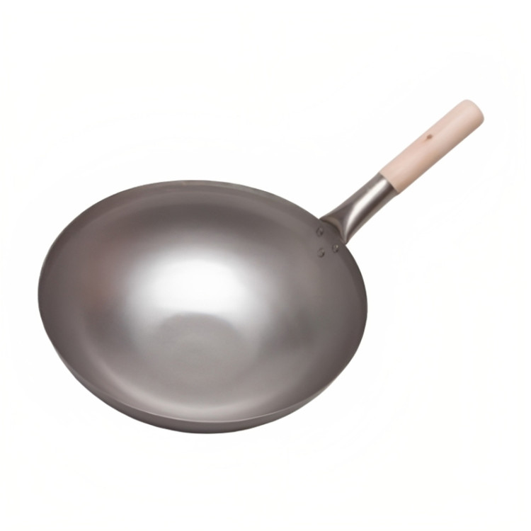 Вок железный с деревянной ручкой, 34 см