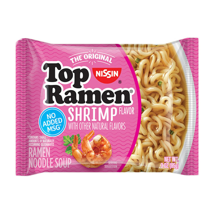 Лапша б\п Ниссин Топ Рамен со вкусом креветки, 85 г