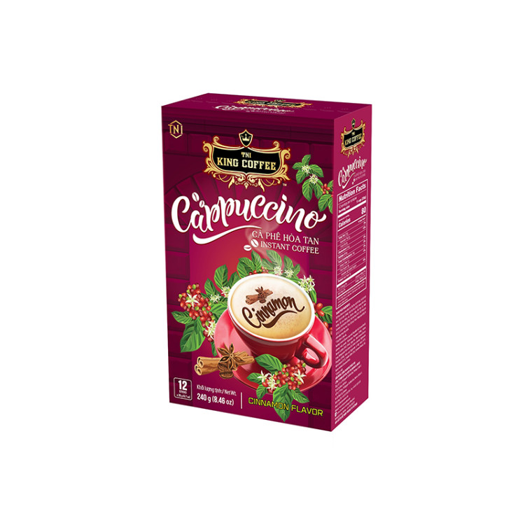 Напиток кофейный КИНГ Капучино Корица 12х20г, 240 г