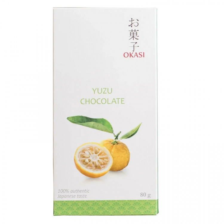 Шоколад с юдзу Okasi, 80 гр