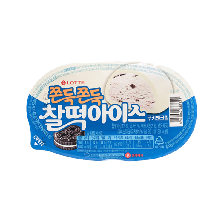 Мороженое ракушка печенье и шоколад (Í'M Mochi)