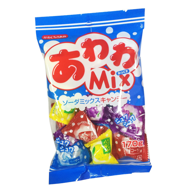 Конфеты содовые Фруктовое ассорти Kawaguchi, 170 гр