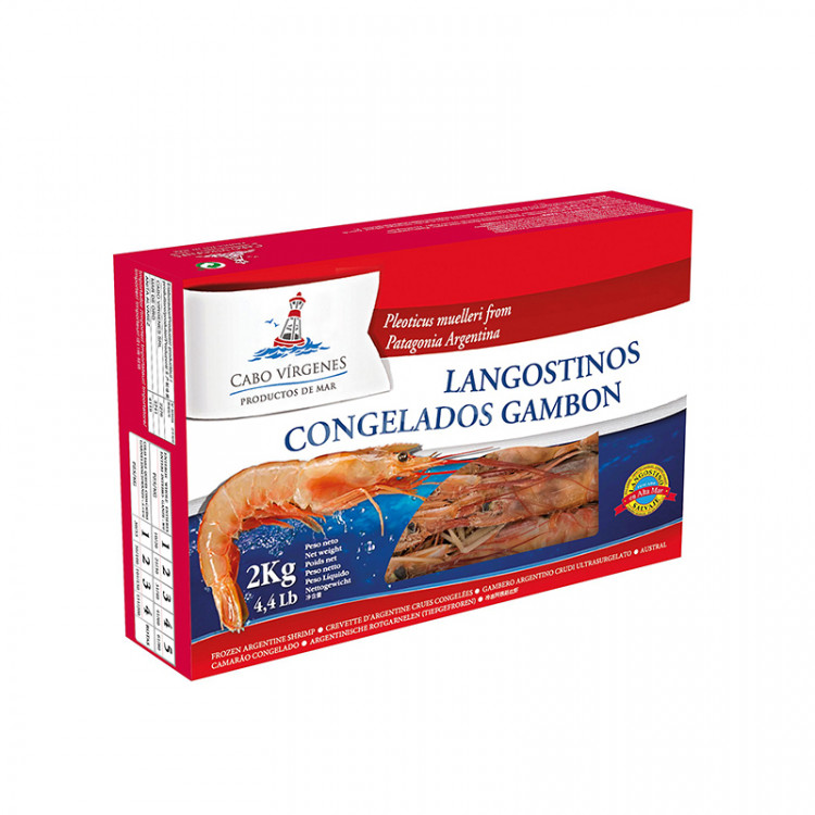 Креветки аргентинские целые L2 с/м, с/г 20/30, 2 кг
