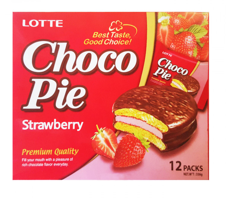 Печенье Choco Pie клубника, 336 грВЫВОД