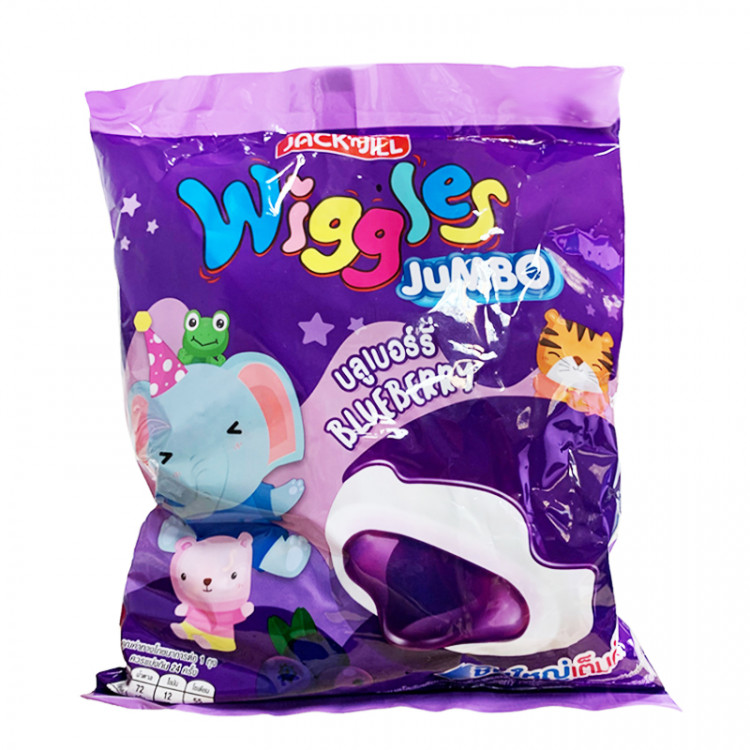 Зефир в черничной глазури с черничным джемом Wiggles, 108 г