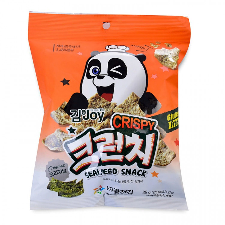 Чипсы кукурузные с морской капустой Kim&Joy, 35г