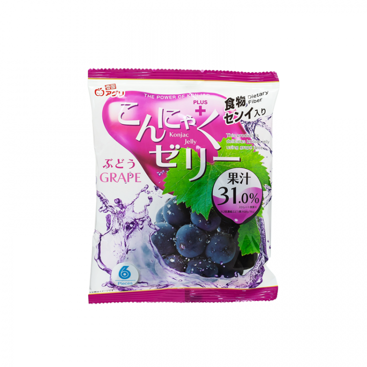 Желе из конняку со вкусом винограда "Yukiguni Aguri",  96 гр