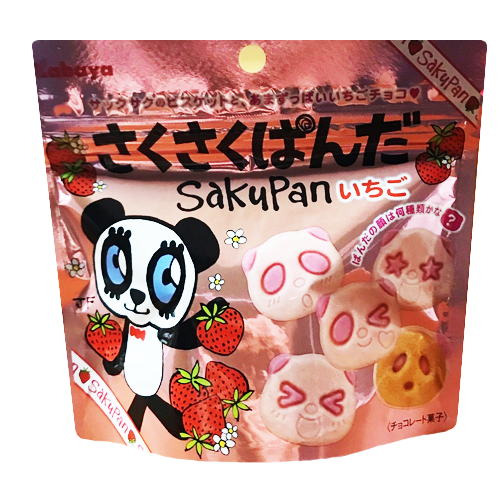 Печенье бисквитное Мишки Панда шоколад- клубника 47 гр