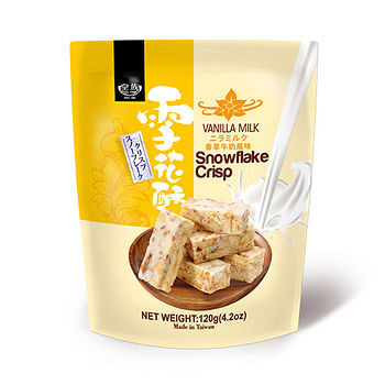 Японское печенье с ванилью "Сноуфлэйк", 120 гр