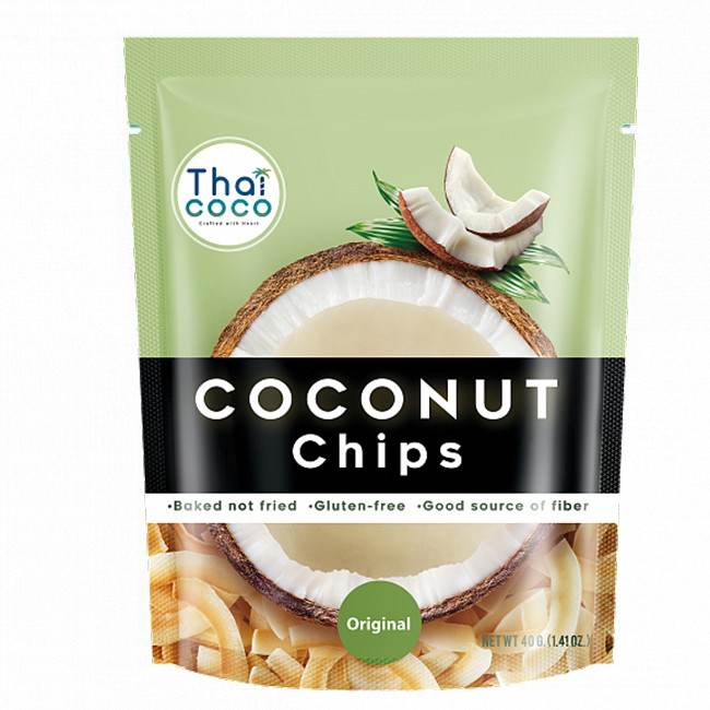 Кокосовые чипсы оригинальные Thai Coco, 40 гр