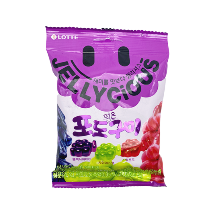 Жевательный мармелад "Jelly mix grape" ассорти винограда 60 г