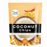 Кокосовые чипсы со вкусом острого сыра Thai Coco, 40 гр
