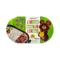 Рис б/п саморазогревающийся со Свининой в тайском стиле Wang Zi Feng Fan, Китай, 459 г