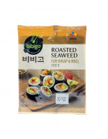 Водоросли нори обжаренные Кимпаб Wrap&Roll CJ Bibigo, 10 г
